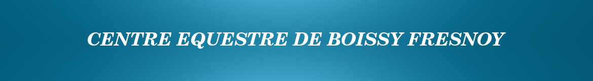 CENTRE EQUESTRE DE BOISSY FRESNOY